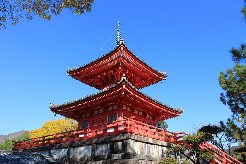 月見のための池がある大本山 大覚寺